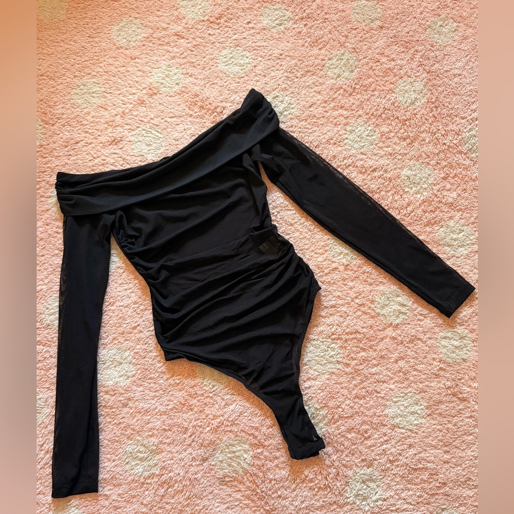 Princess Polly Elegant Black Long Sleeve Bodysuit